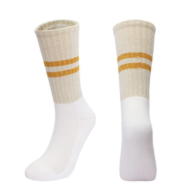 Women's Autumn And Winter Long Tube Terry Non-slip Aerobics Socks
