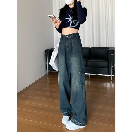 Moderne Retro Små Jeans Til Kvinder