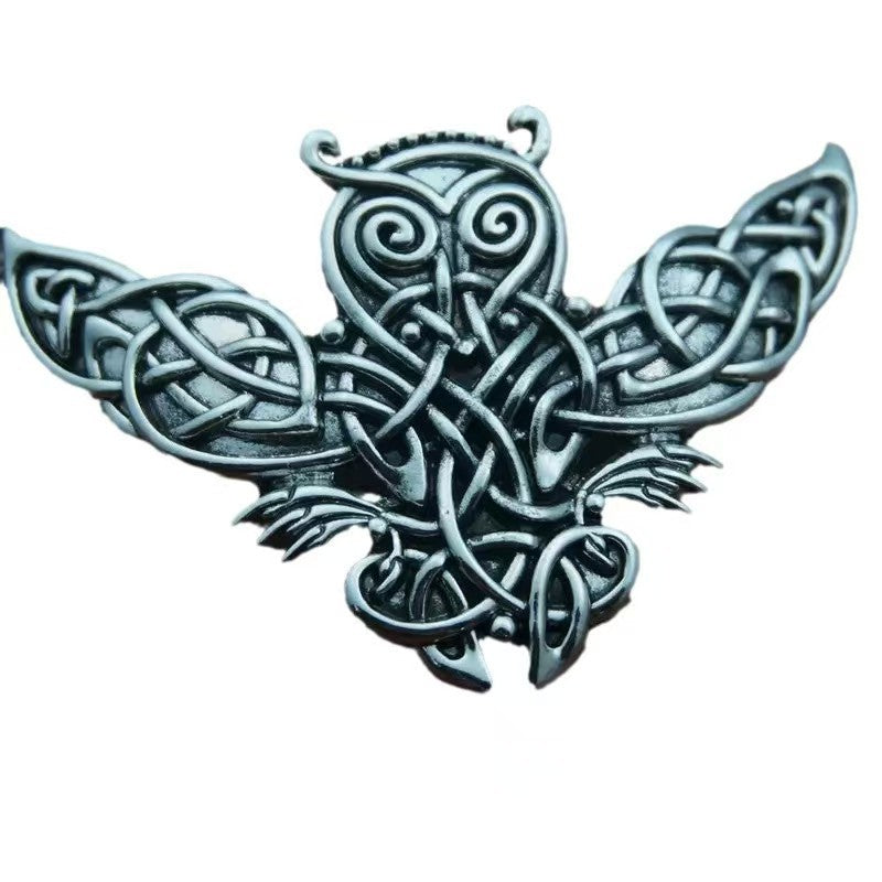 Retro Gothic Owl Design Hair Clip