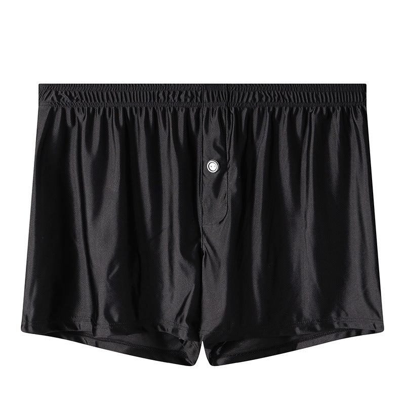 Ice Silk Men's Underwear High-end Smooth Satin Loose