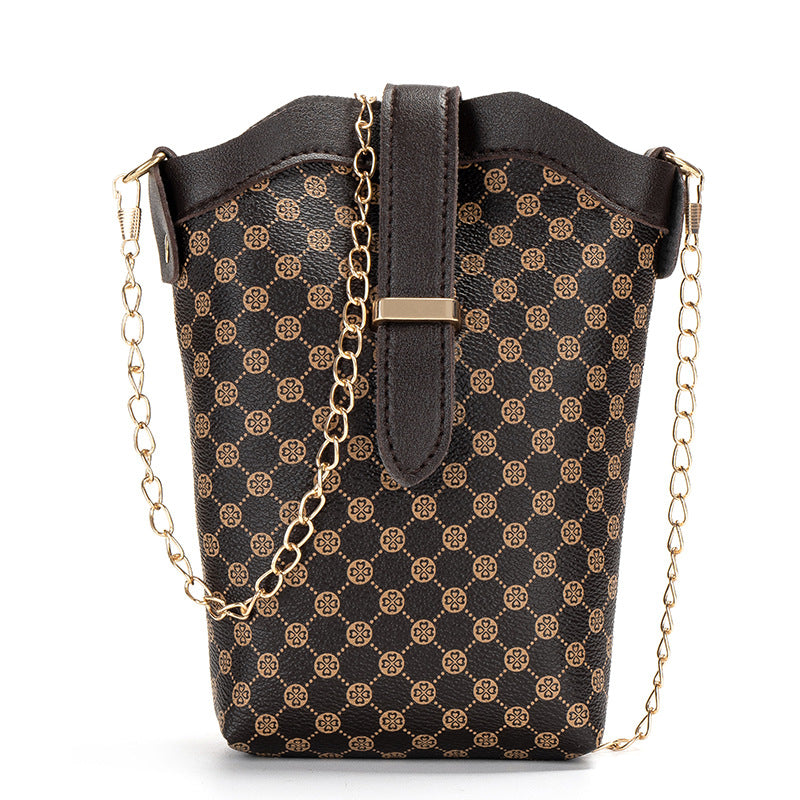Mini Bucket Fashion All-match Crossbody Cell Phone Small Bag