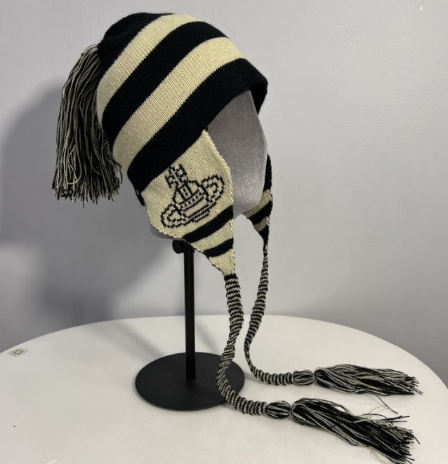Women's Spaceship Pattern Jacquard Knitted Leifeng Hat