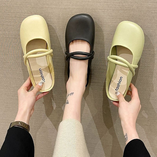Summer Baotou Female Word Leisure Sandals