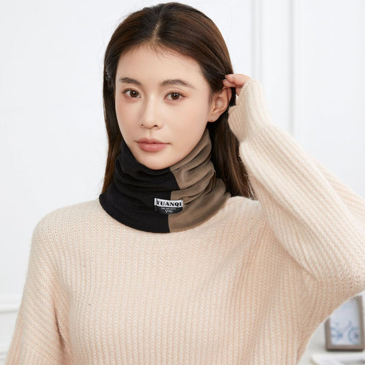 Scarf Winter Warm Men's Riding Cold-proof Scarf Fleece-lined Thick Windproof Mask Female Cervical Support Bandana Fashion