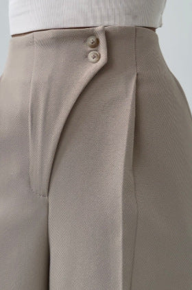 Women's Fashion Casual Straight Trousers