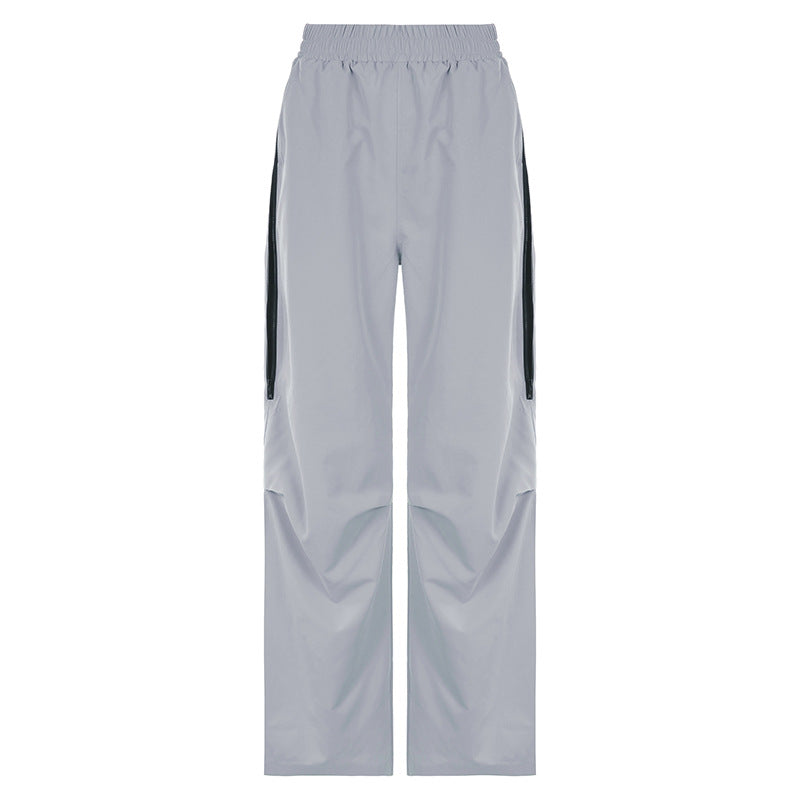 American Air Feel Side Zipper Vævede Bukser