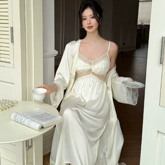 Strap-style Princess-style Pajamas Long Loungewear Dress