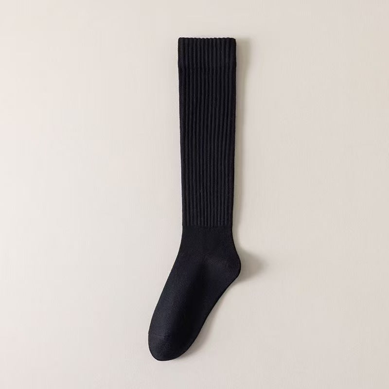 Women's Knee Length Socks Deodorant Mid-calf Japanese Maillard Slimming Casual Compression Stockings