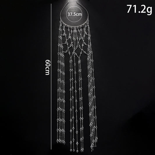 Rhinestone Tassel Headband A High-end Hair Accessory