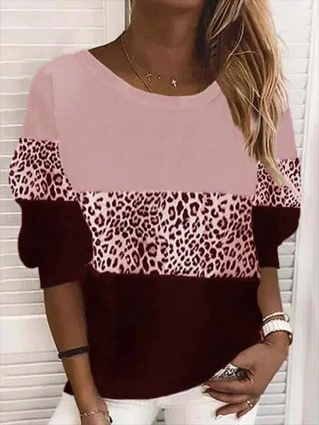 Autumn And Winter Long Sleeve Round Neck Street Hipster Pullover Loose Striped Sweater