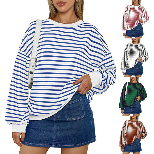 Grænseoverskridende TK Amazon Hot Oversized Løs Casual Stribet Badeværelse