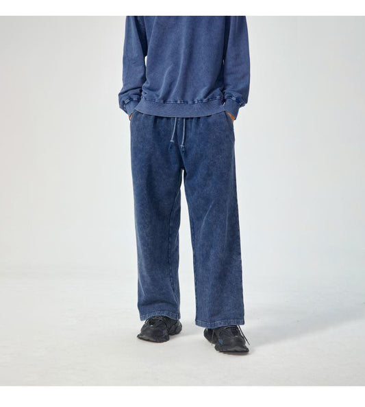 Retro Baggy Lige Bukser Mænds Og Kvinders Samme Bukser