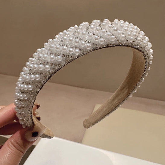 Heavy Industry Shiny Full Diamond Sponge High Skull Top Headband