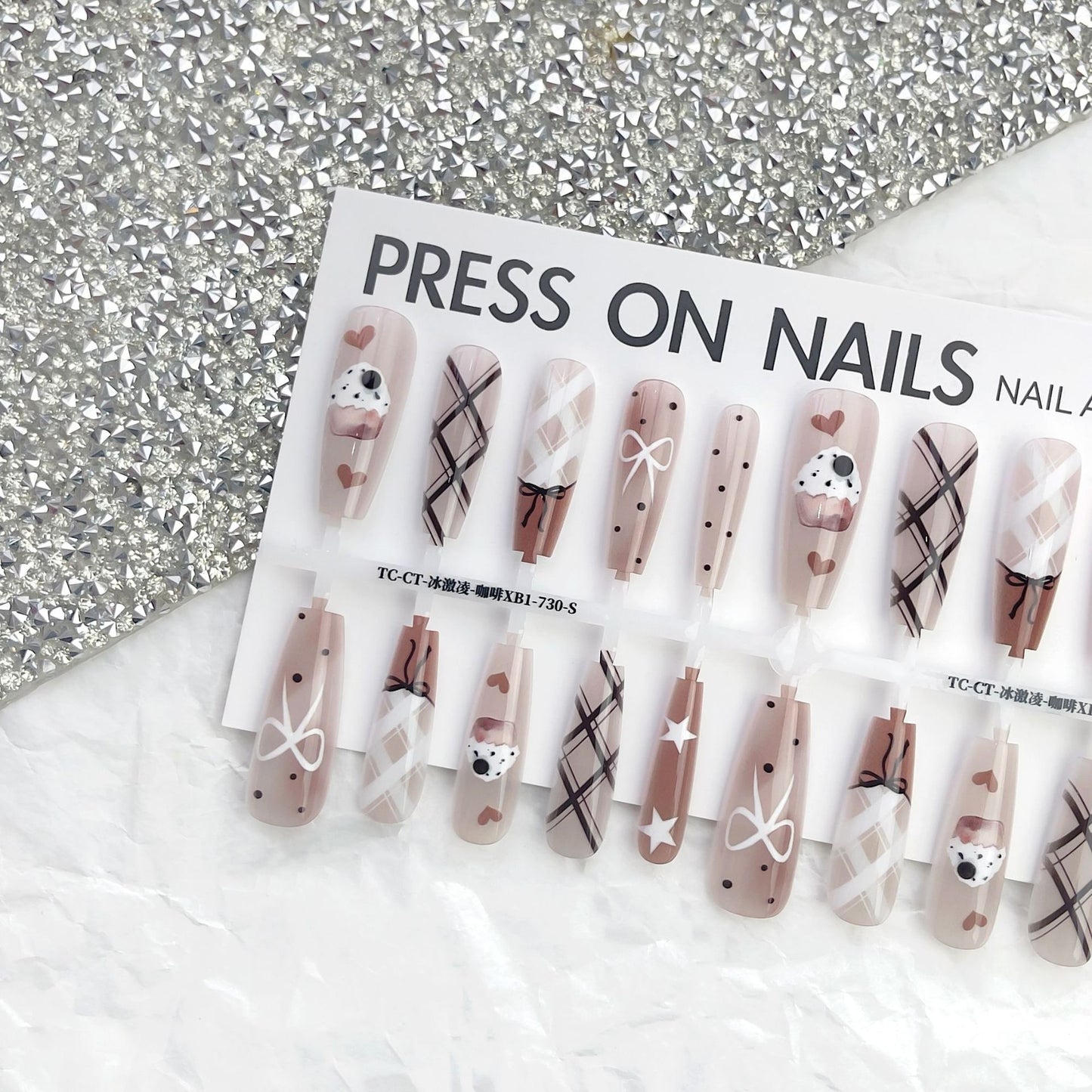 Summer Sweet Cool Ins Style Ice Cream French Glossy Sealing Layer Nail Sticker