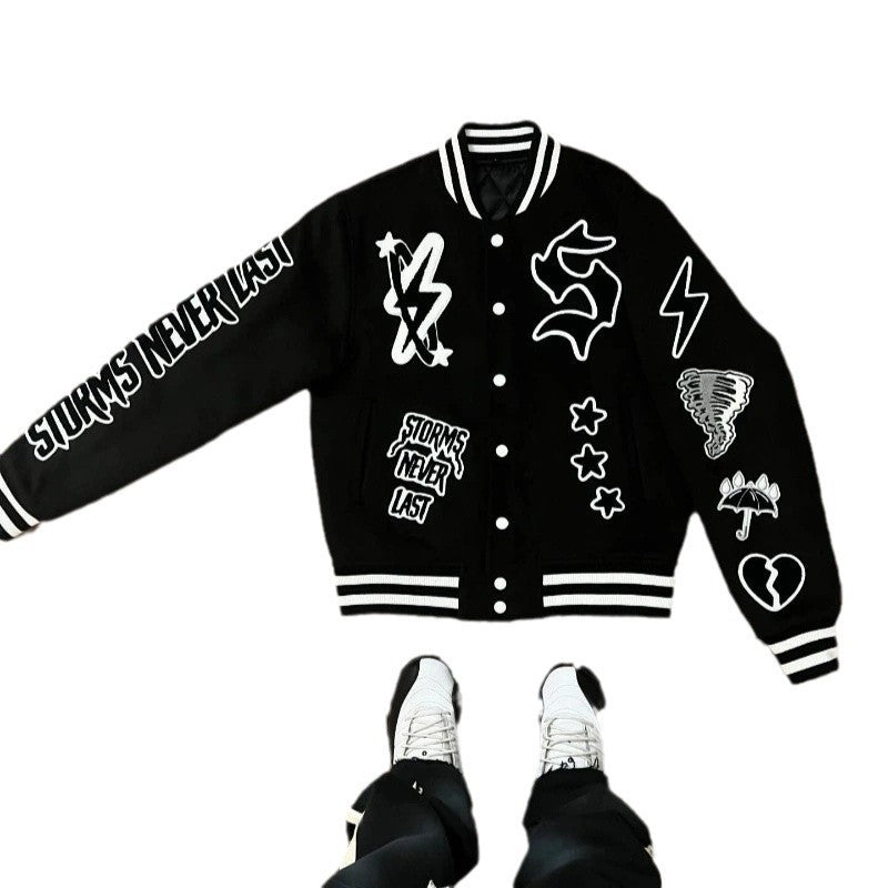 High Street Hip Hop Loose Jacket Coat