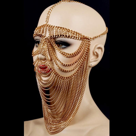 European And American Stage Accessories Headgear Goddess Forehead Chain