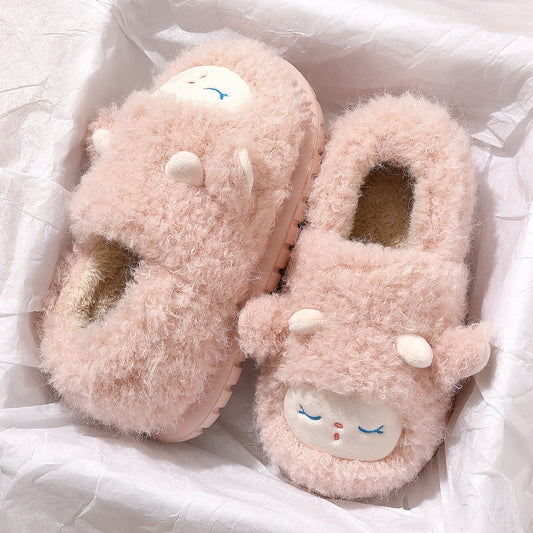 Cotton Slippers Women's Non-slip Home Cartoon