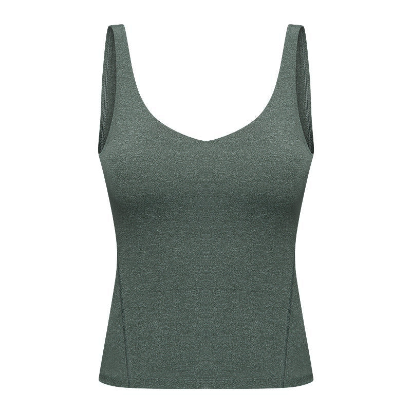 V-neck Beauty Back Exercise Vest For Women