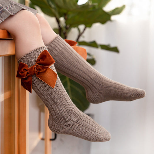 Primary School Growth Tube Cotton Socks Girls