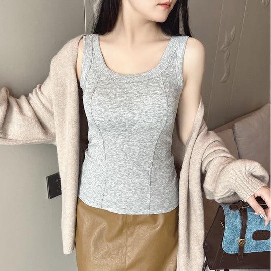 Plus-size Modal Ribbed Camisole With Wider Straps