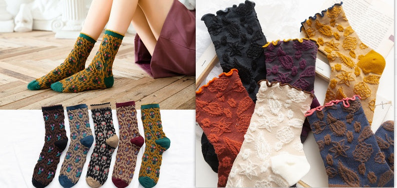 New Ladies Mid-tube Lolita Style Socks