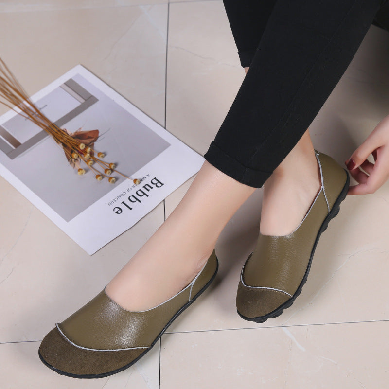 Womens Springsummer Loafers In Korean Casual Style