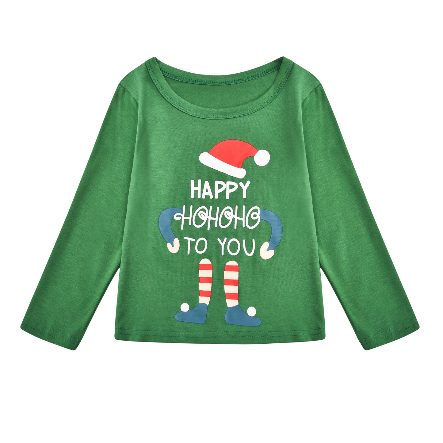 Set Christmas Puppet Print Parent-child Outfit