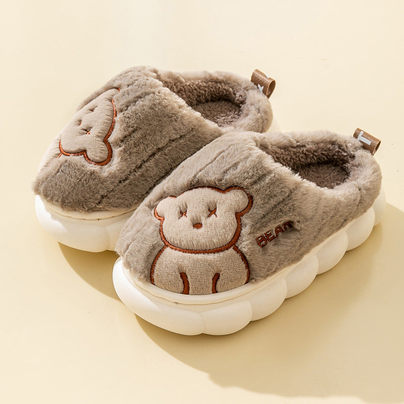 Winter Leisure Warm Home Children Cotton Slippers