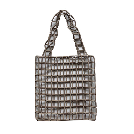 Ensfarvet Akryl Firkantet Taske Casual Clutch Skuldertaske