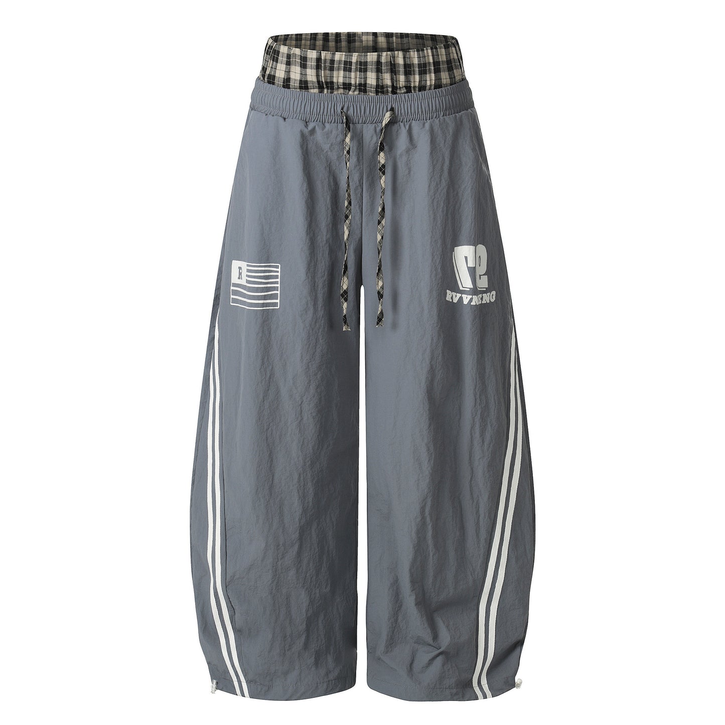 Street-style Casual Jogger Pants With A Logo-print Side Stripe