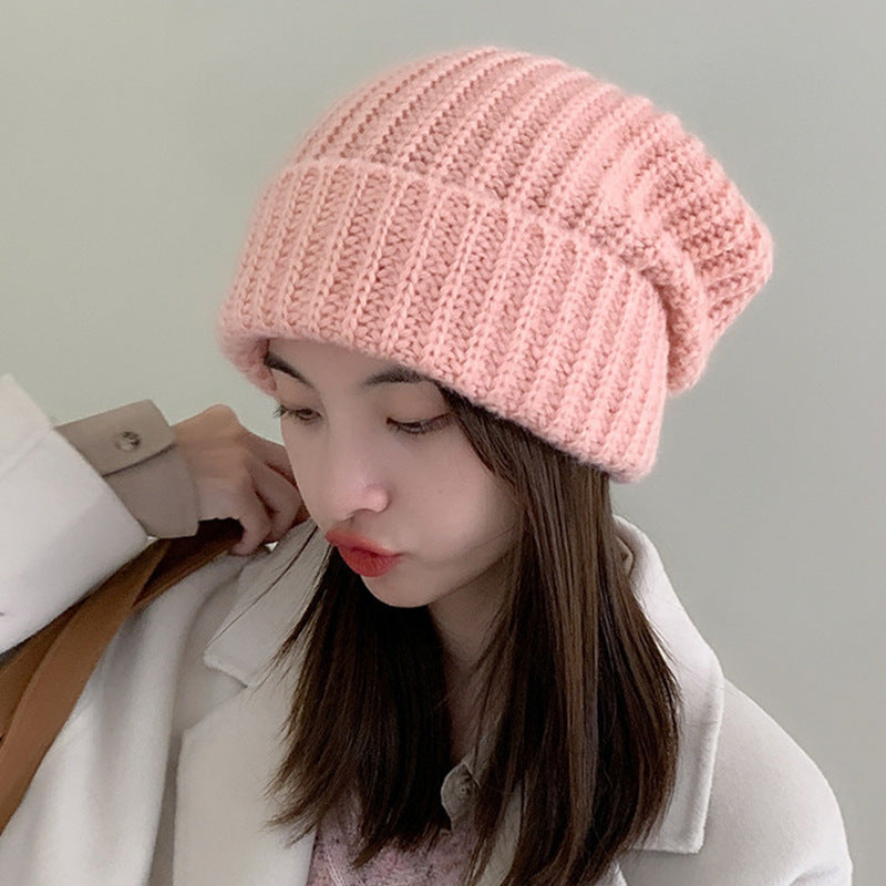 Women's Fashion Solid Color Pullover Hat