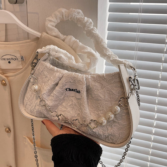 Textured Niche Design Messenger Bag Folds