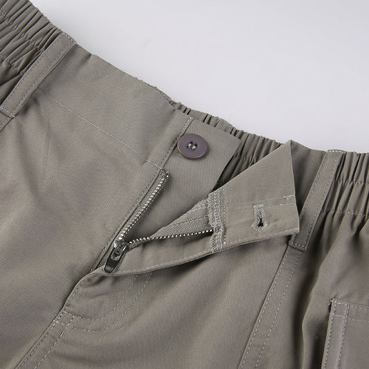 Women's Asymmetric Low Waist Casual Woven Shorts