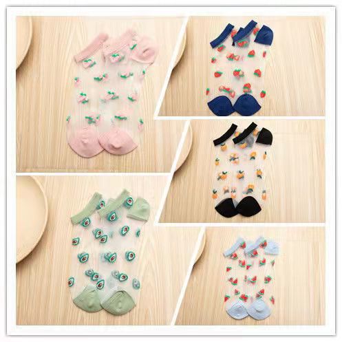 Socks Women's Short Tube Crystal Wire Anti Hook Wire