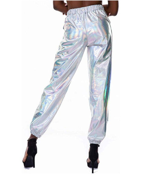 Fashion Casual Colorful Solid Color High-elastic Women's Trousers