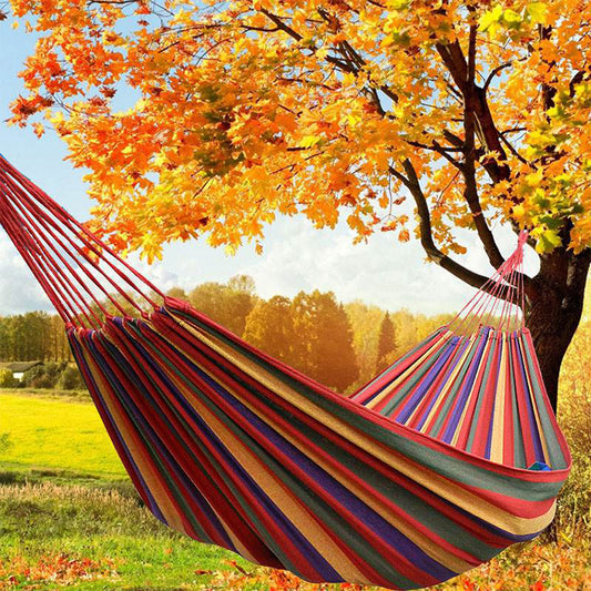 Outdoor Thickened Canvas Leisure Hammock