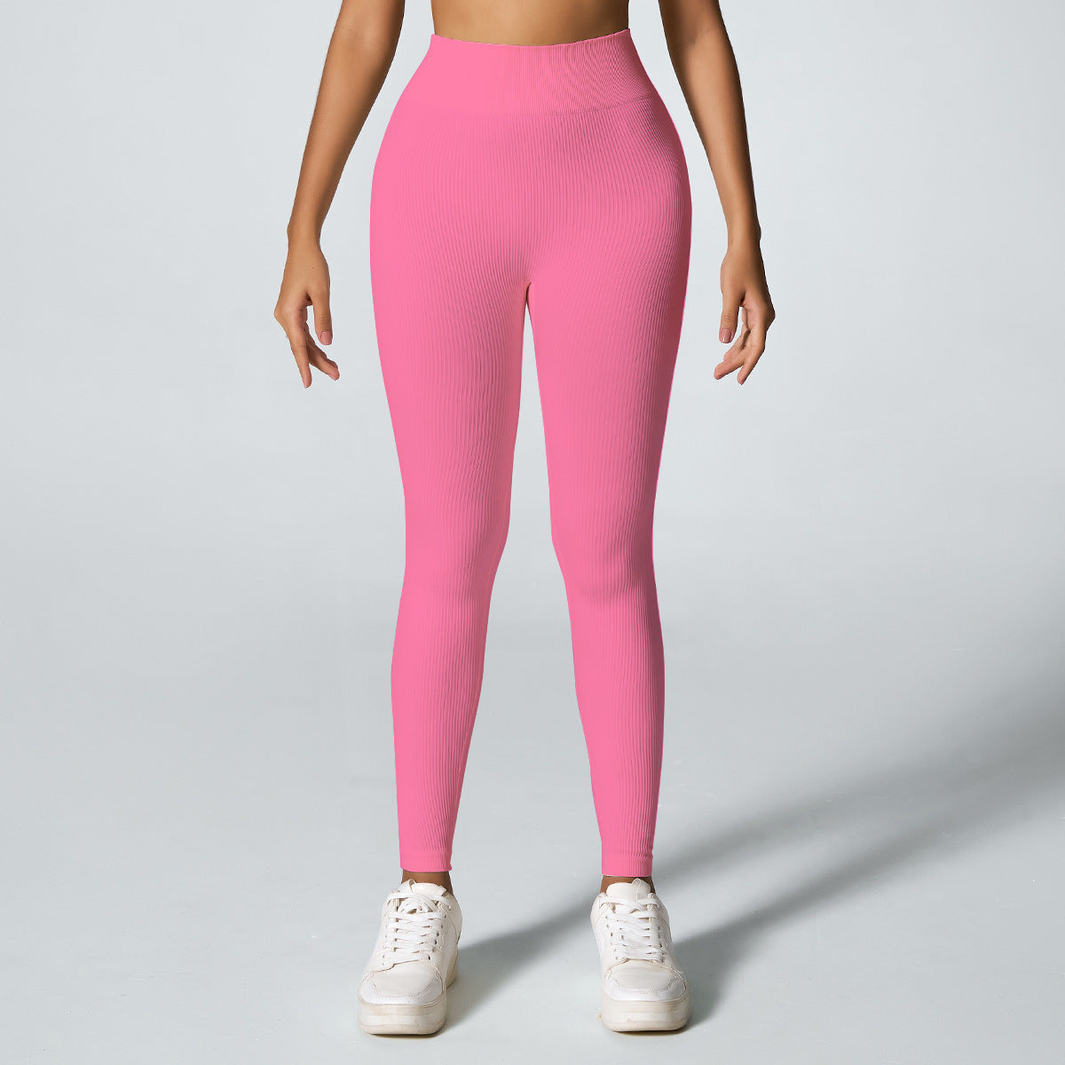 Threaded Seamless Yoga Stretch Tight Fitness Outdoor Breathable Sports Trousers