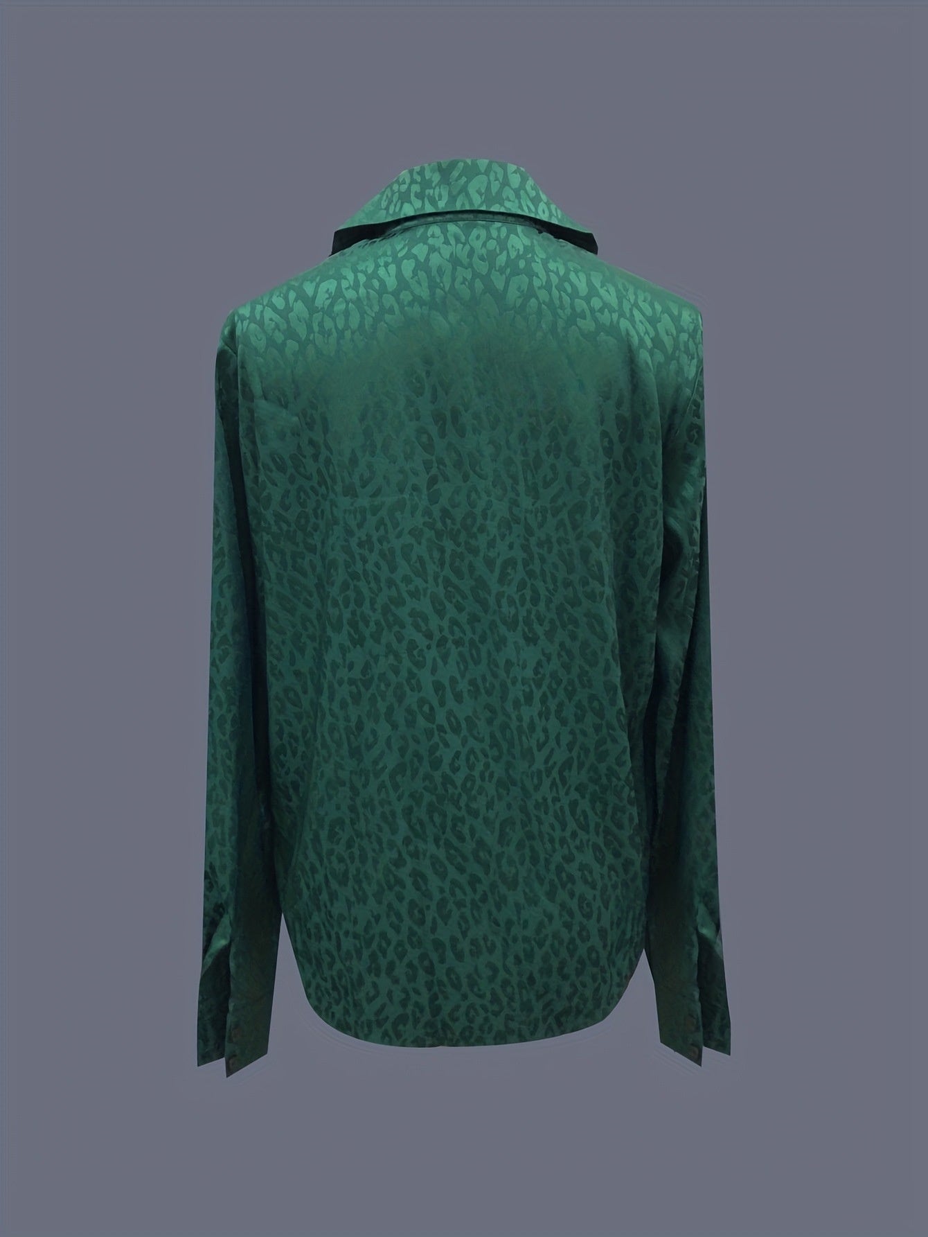 Women's Collarless Business Long-sleeve Shirt
