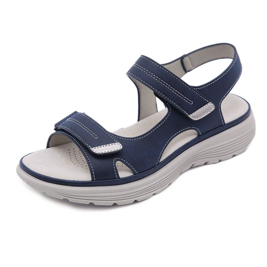 Sports Style Wedge Lightweight Velcro Plus Size Slippers Women