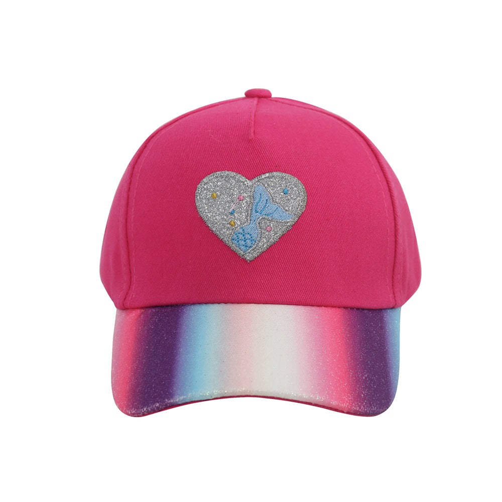 Children's Cartoon Gradient Peaked Cap