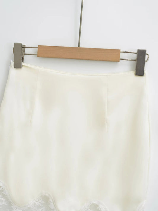 Women's Lace Skirt Simple Sheath Short Skirt