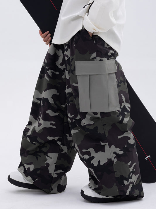 Womens Waterproof Loose-fitting Outdoor Ski Pants