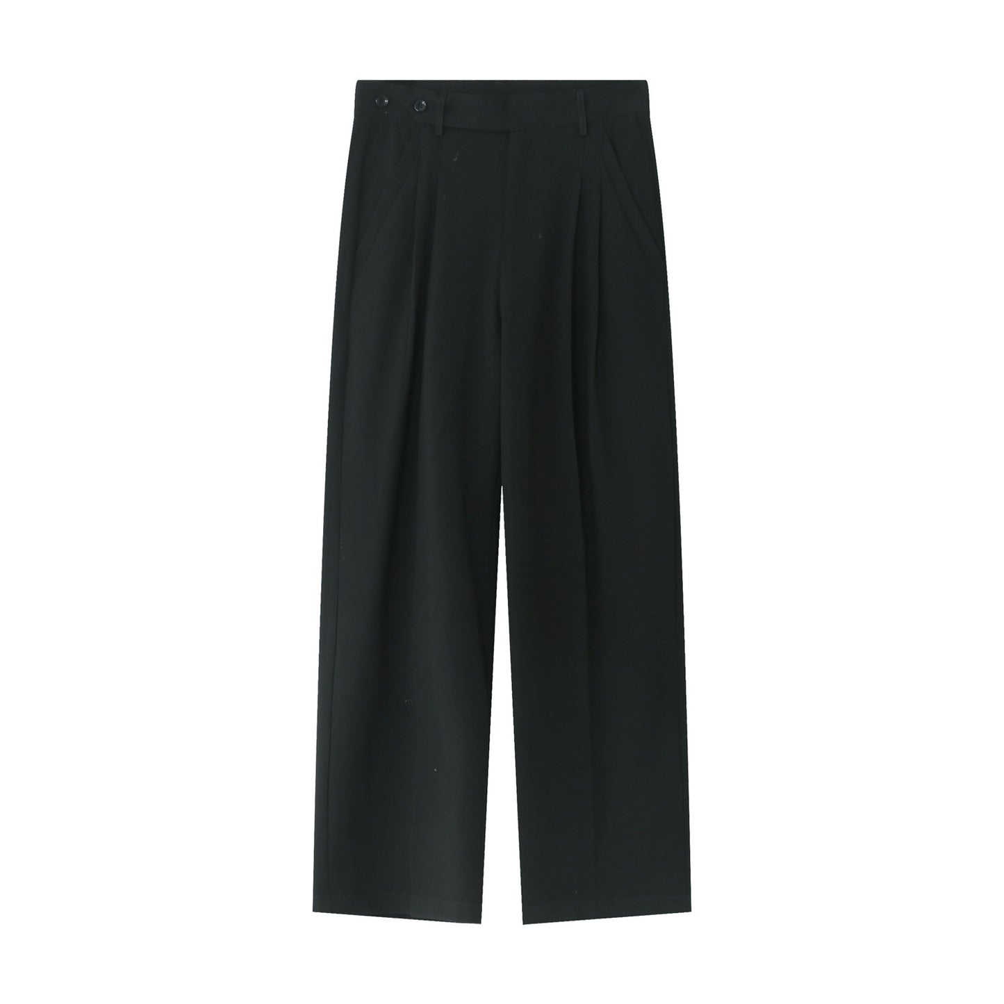 Casual Long Suit Pants With Loose Waist And Wide Legs