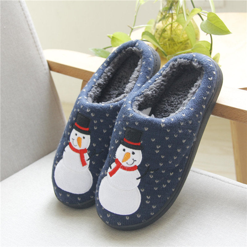 Cute Couples Home Autumn And Winter Plush Dormitory Non-slip Warm Household Slippers