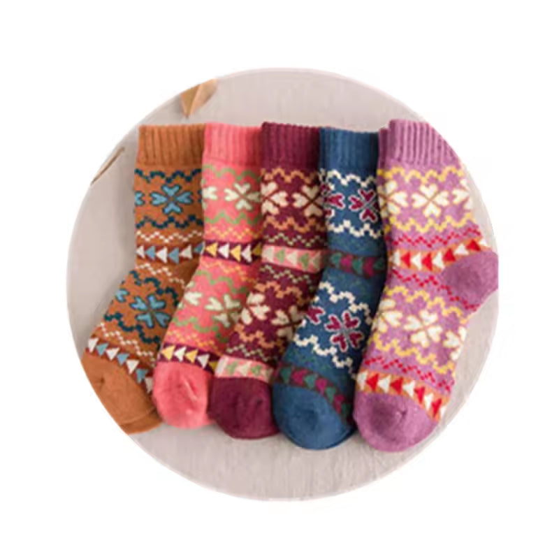 Womens Thick Warm Mid-calf Socks