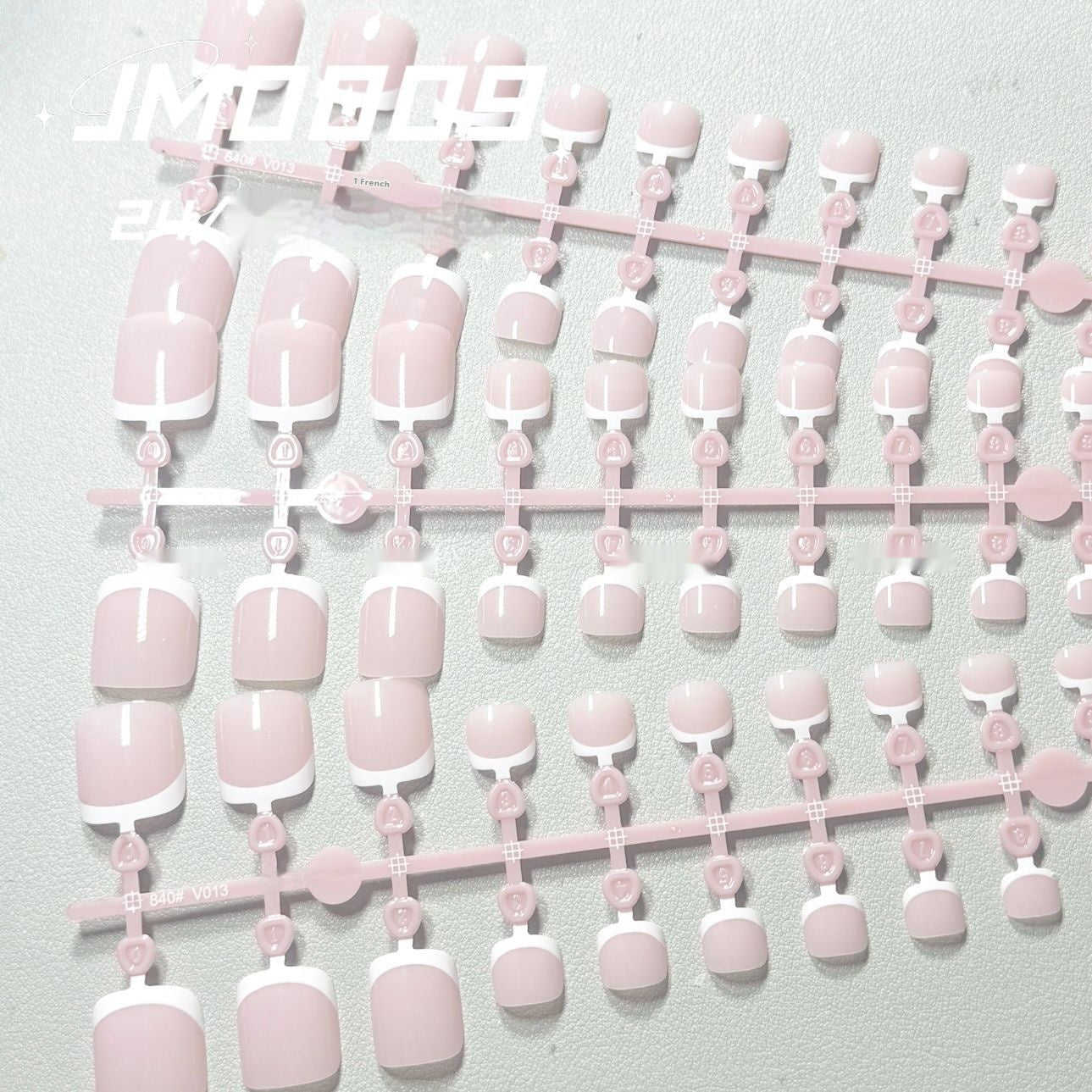 Toenail JM009 Healthy French White Edge Split Code