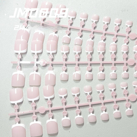 Toenail JM009 Healthy French White Edge Split Code