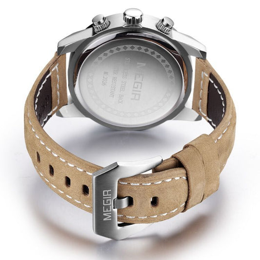 Watch Men's Fashion Large Dial Business Chronograph Calendar Cross-border Quartz Men's Watch