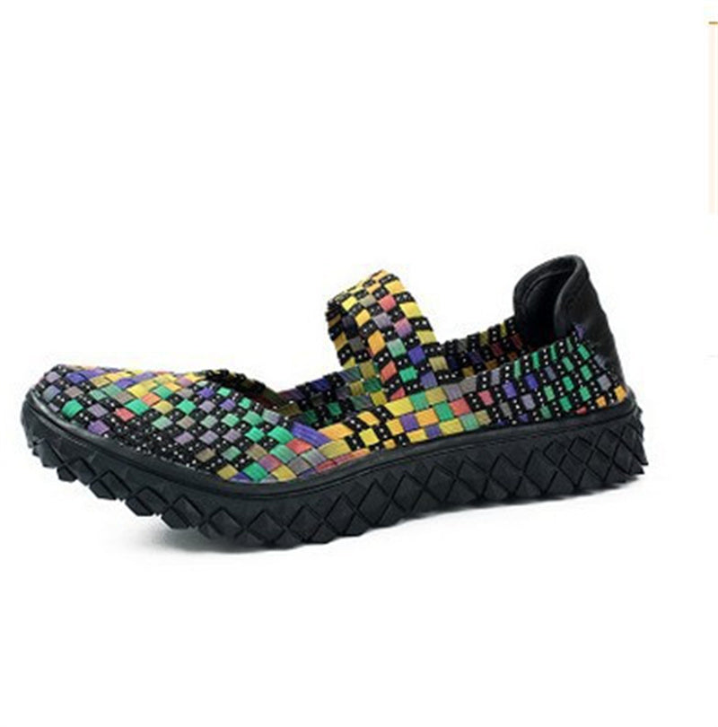 Women's Fashionable Casual And Versatile Hand-woven Shoes