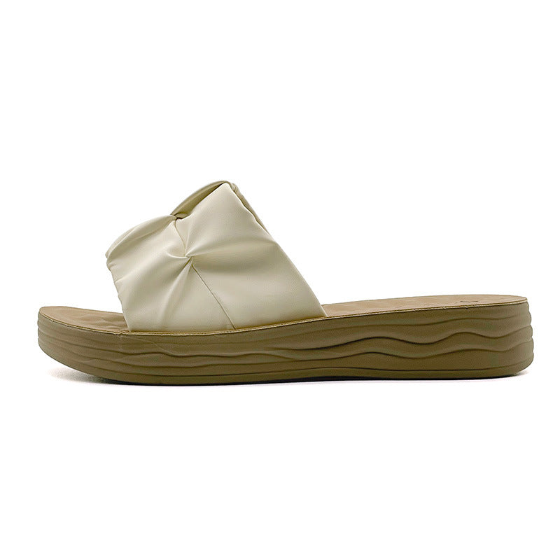 Fashion Slippers Slip-on All-match Women's Sandals Platform